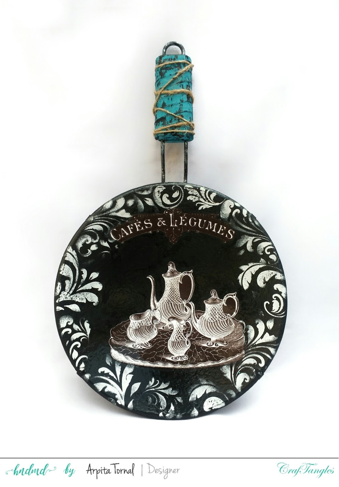 Kitchen Decor ( Decoupage on a Pan ) 8