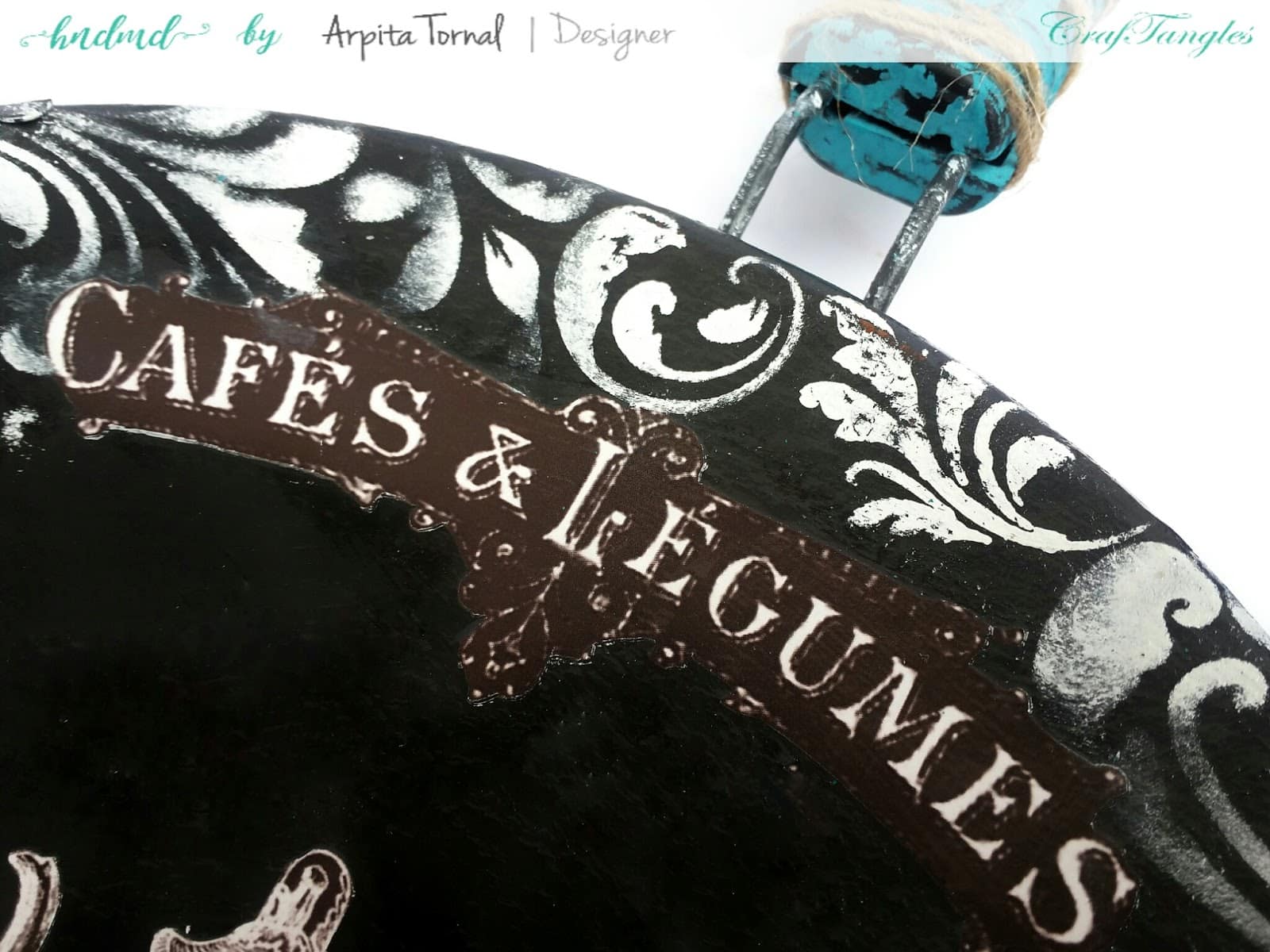 Kitchen Decor ( Decoupage on a Pan ) 5