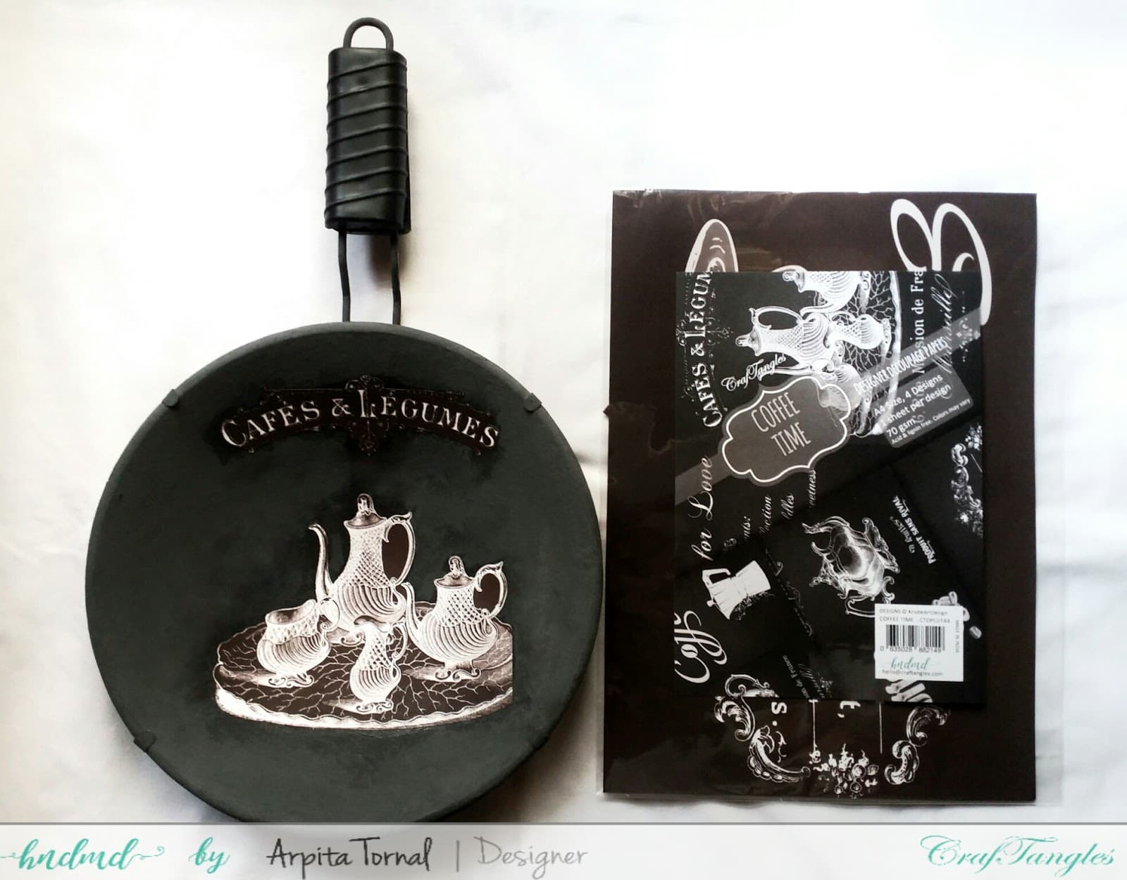 Kitchen Decor ( Decoupage on a Pan ) 3