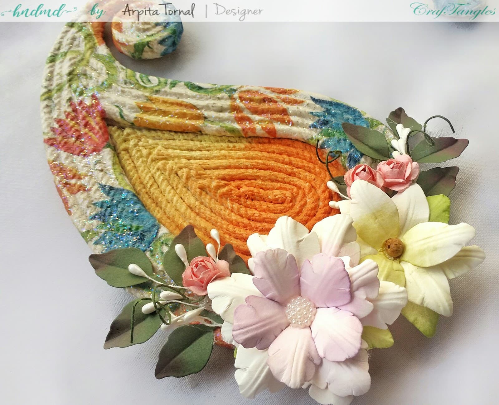 DIY Decoupage Tea Light Mat 3