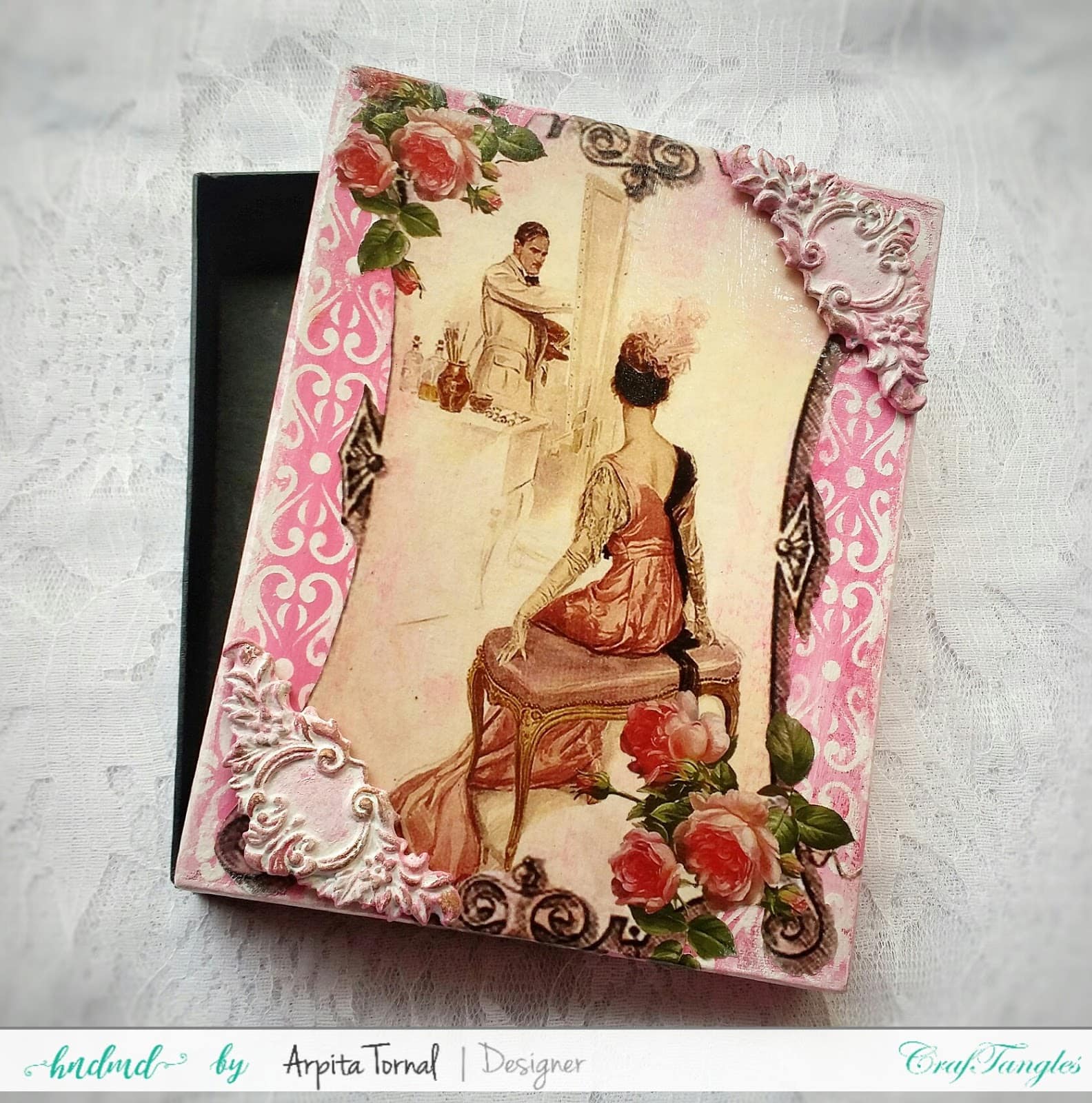 Decoupage'd Jewellery Box 5