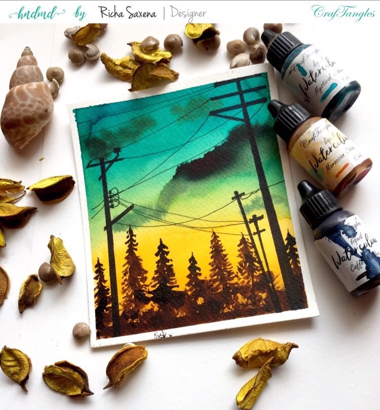Watercolour landscape 2