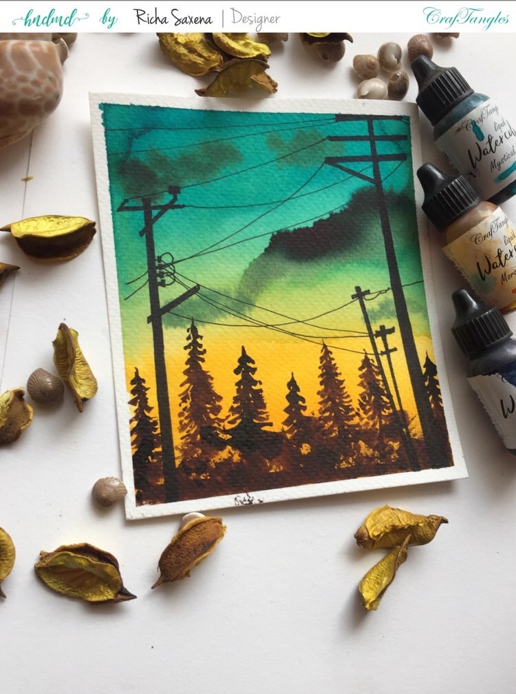 Watercolour landscape 3