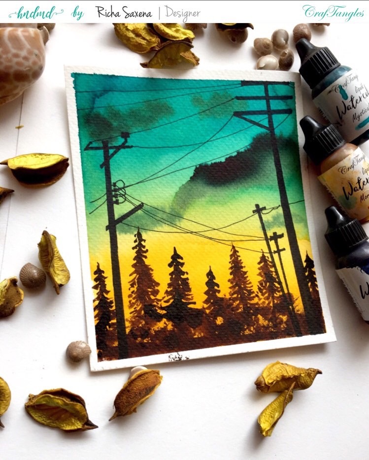 Watercolour landscape 4