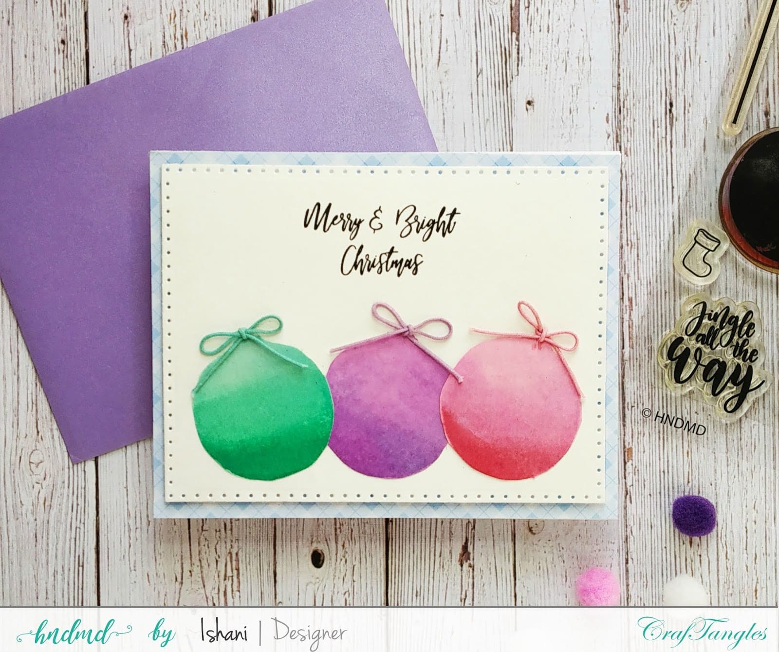 Christmas card ideas with one stamp set - Video Tutorial 1