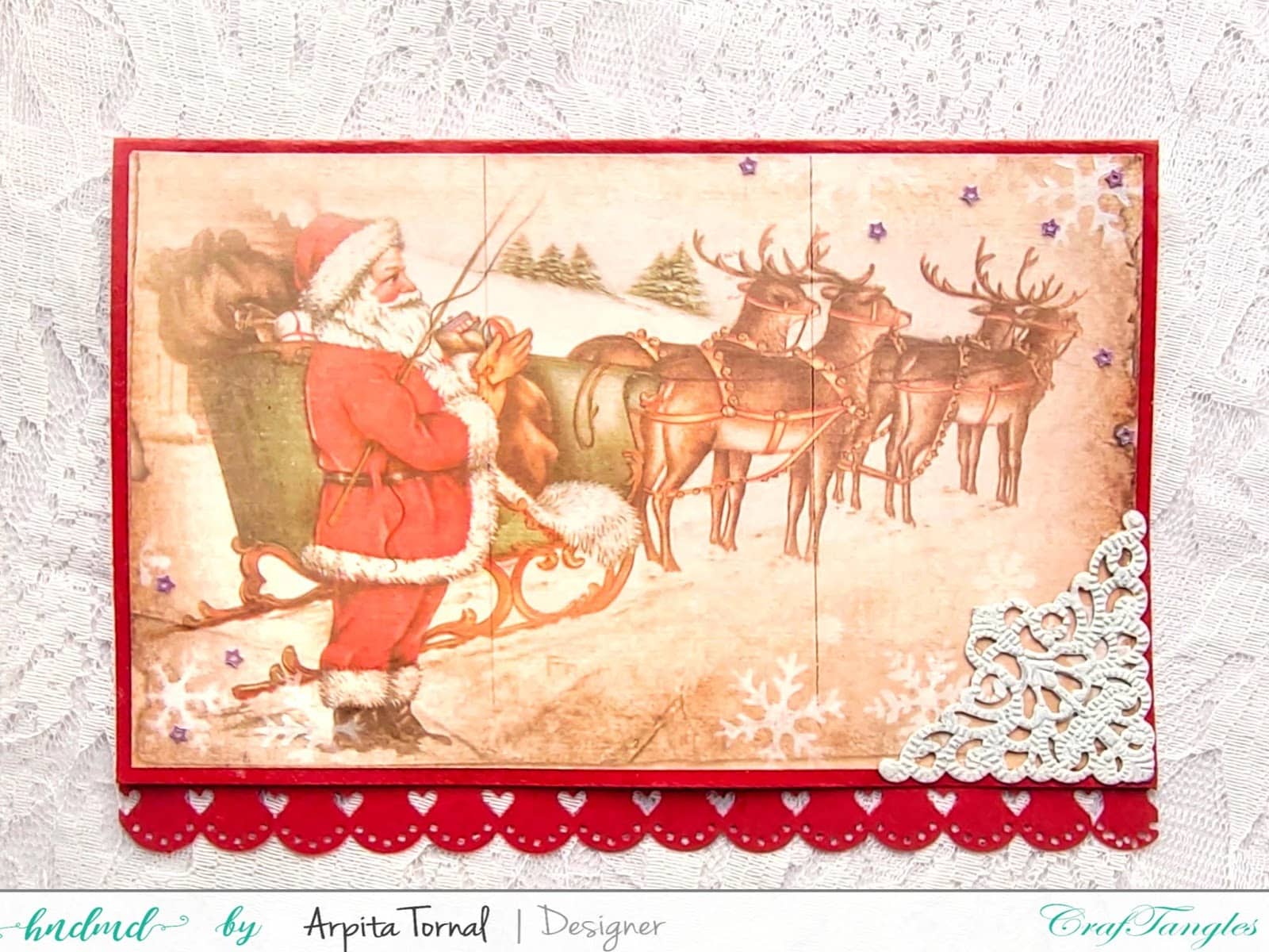 Decoupaged Christmas Cards 2