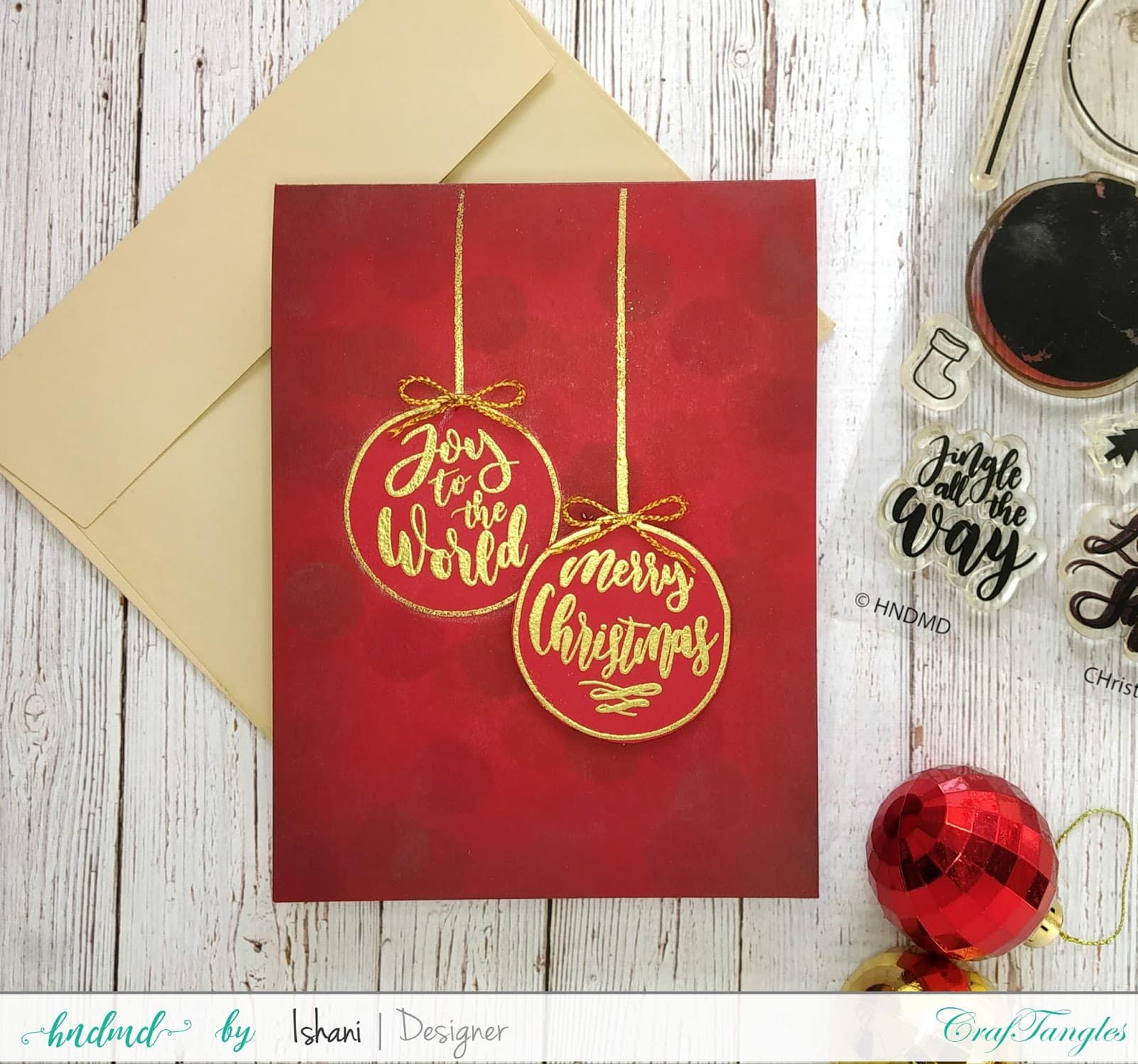 Christmas card ideas with one stamp set - Video Tutorial 3