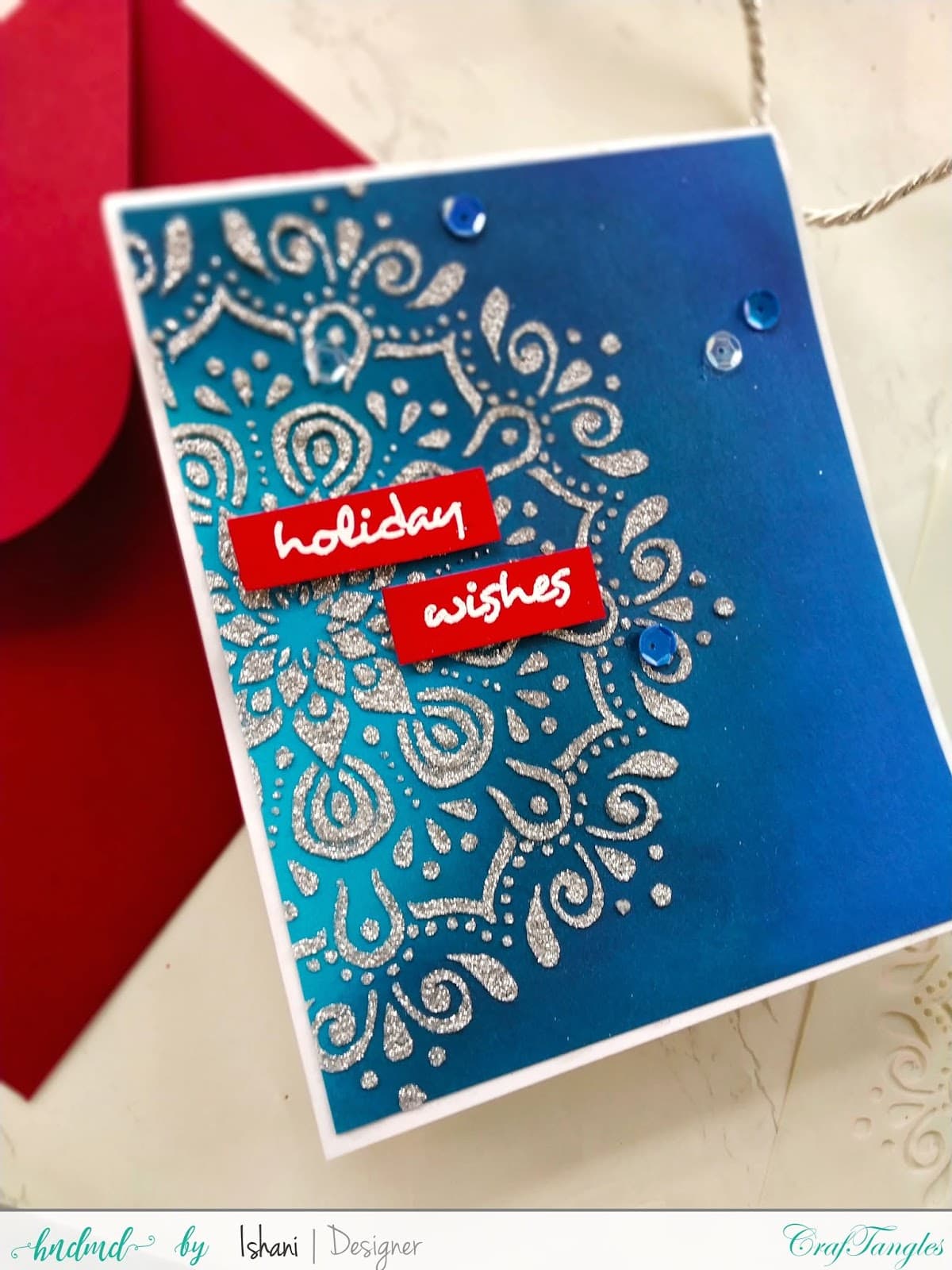 Use Non Christmas supplies for Christmas cards - Video tutorial 2