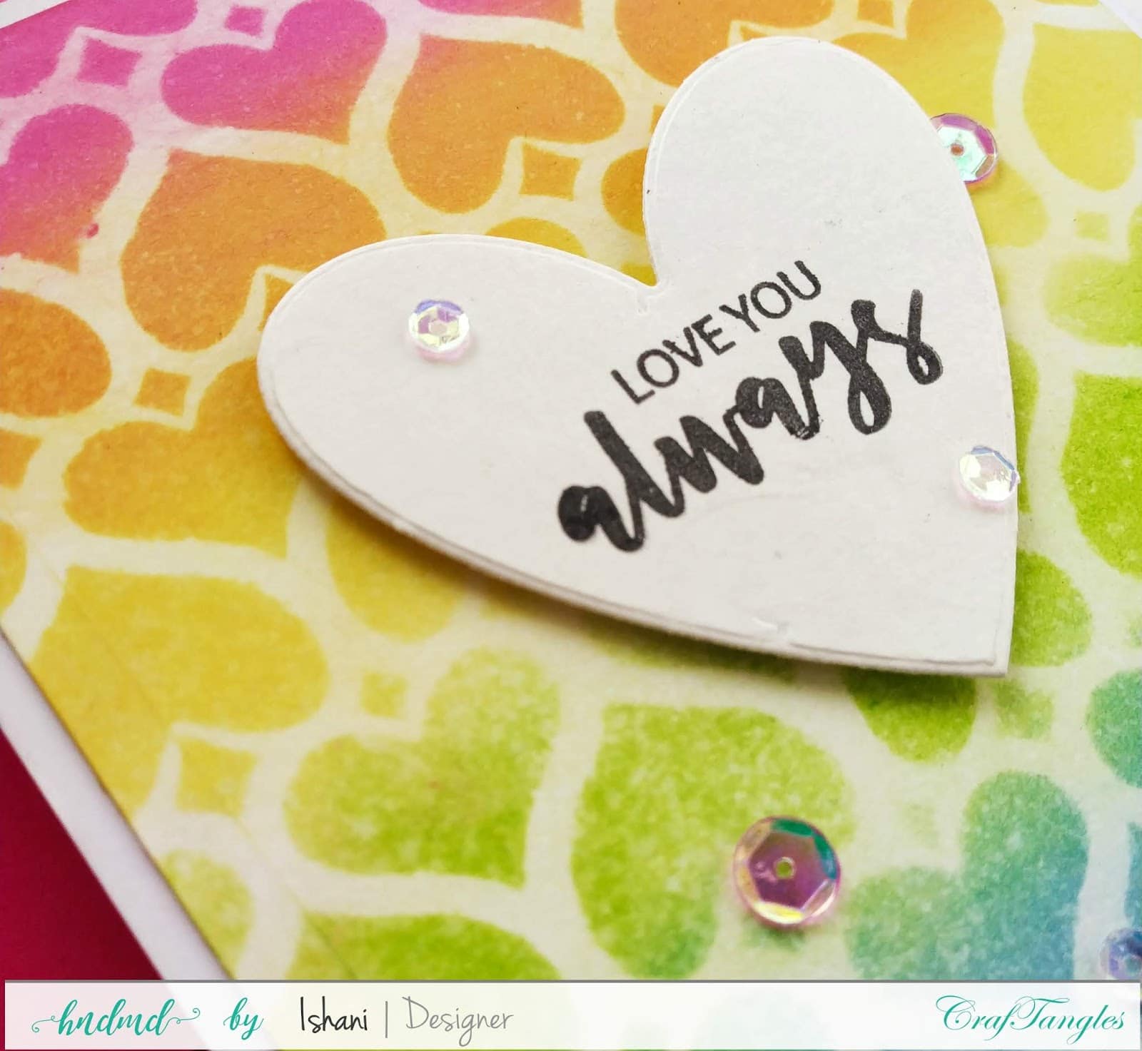 CrafTangles Monthly Challenge - January 2020 - Love 5
