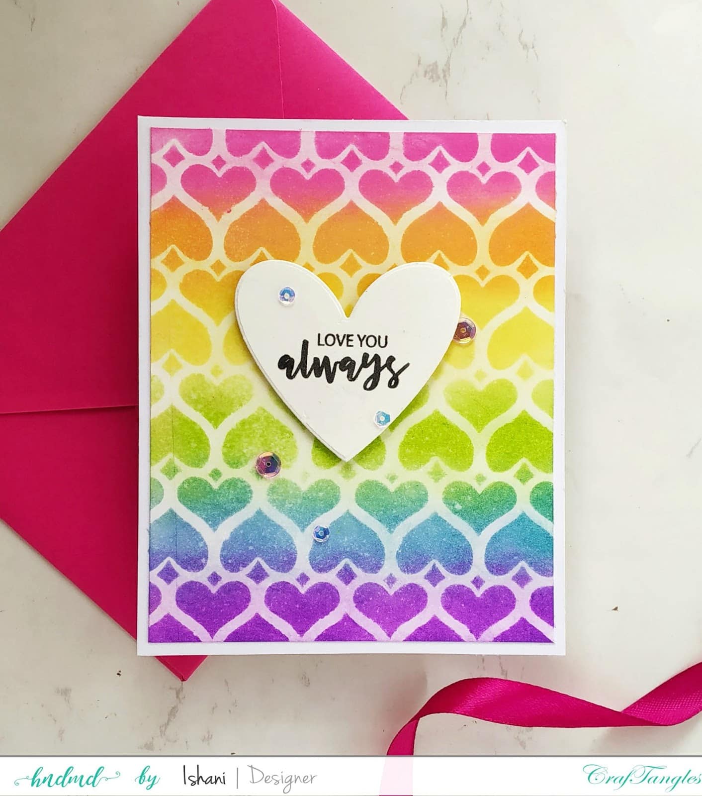 From the heart to the moon - Video tutorial by DT Ishani 5