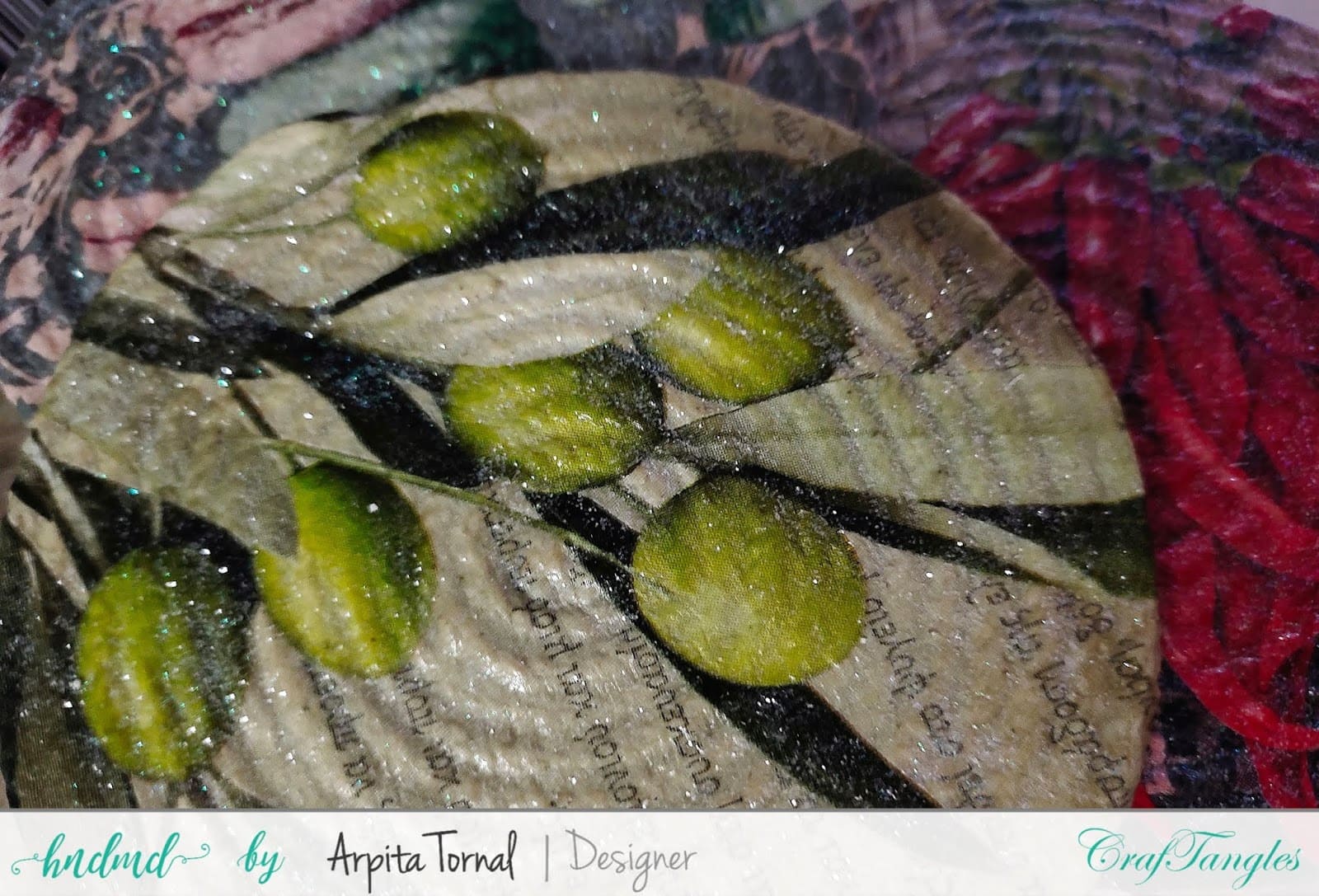 Glitter Decoupage or Crystal Decoupage DIY tutorial with video 2