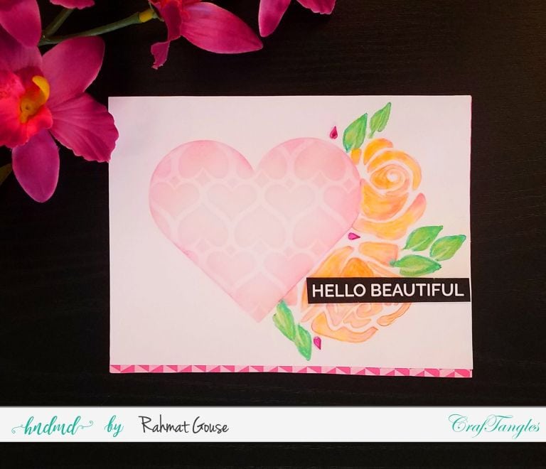 Create quick Floral Valentine Cards 4 Floral valentine card 2