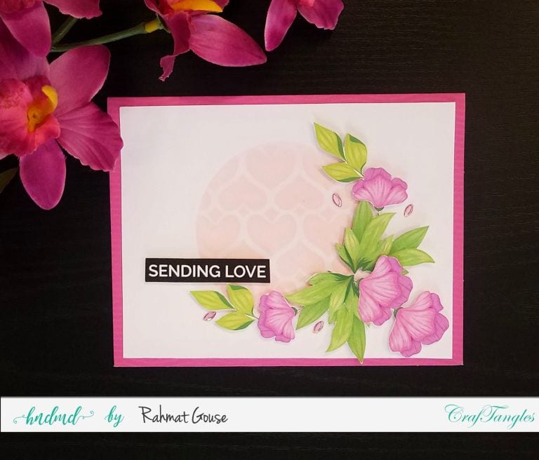 Create quick Floral Valentine Cards 2 Floral valentine card 1