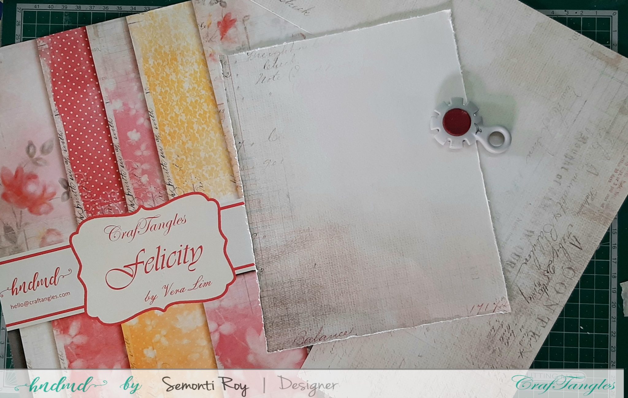 Designer Paper Gift Bag With Mixed Media Technique 2