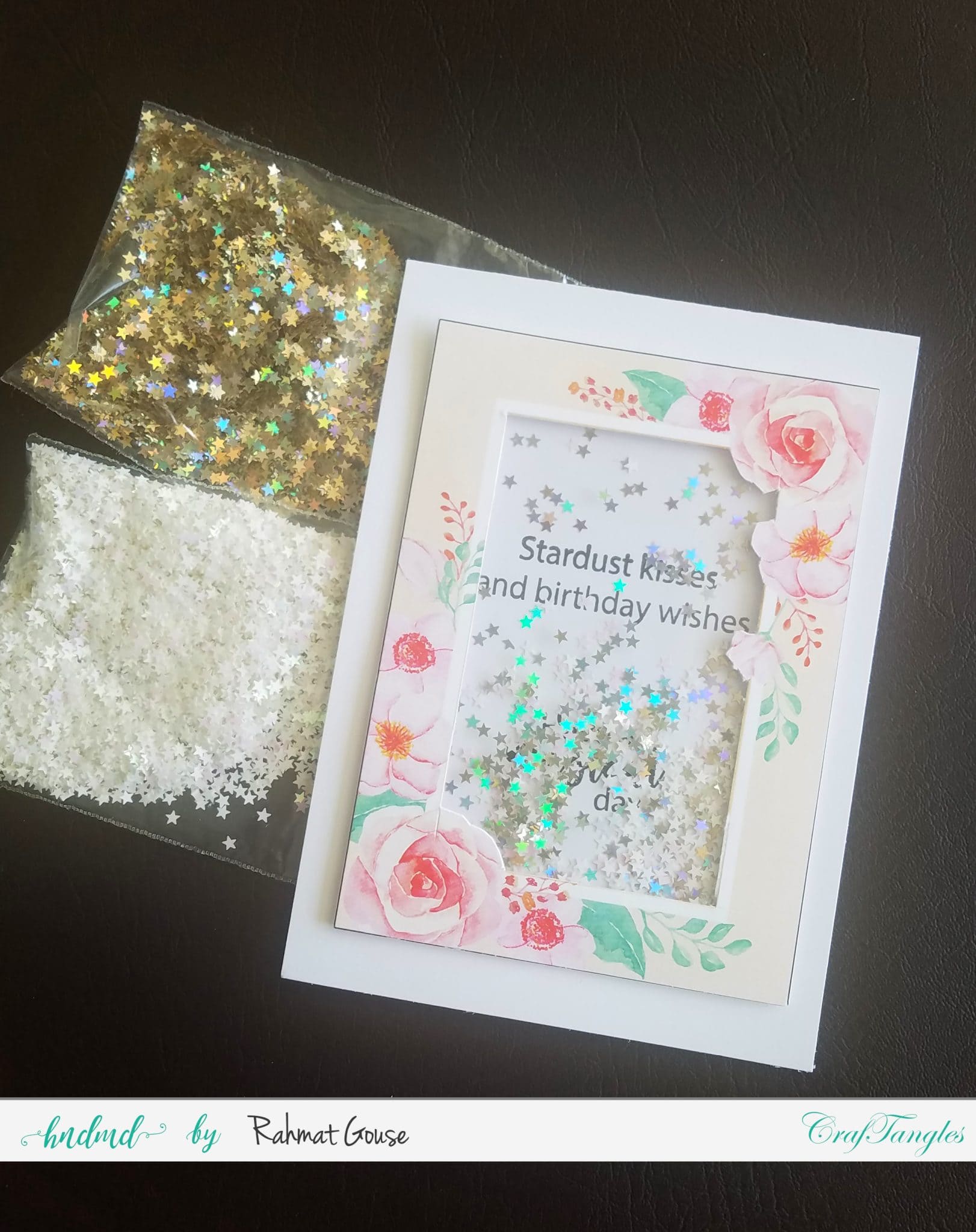 How to make Floral shaker cards 2 How to make Floral shaker cards 1