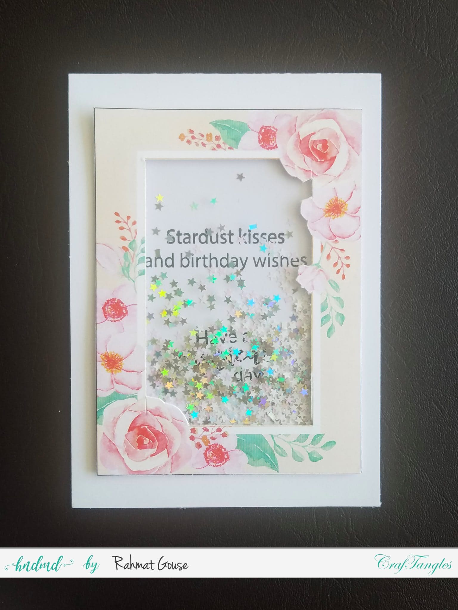 How to make Floral shaker cards 1 Floral shaker cards