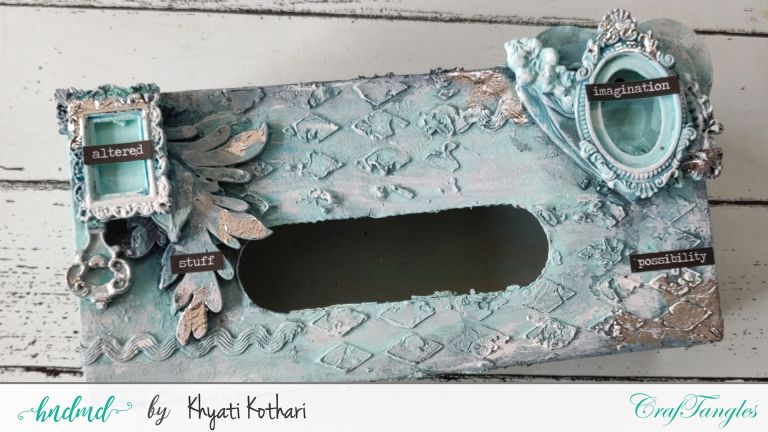 An Altered box tutorial using Mixed media technique 2 An Altered box tutorial using Mixed media technique 1