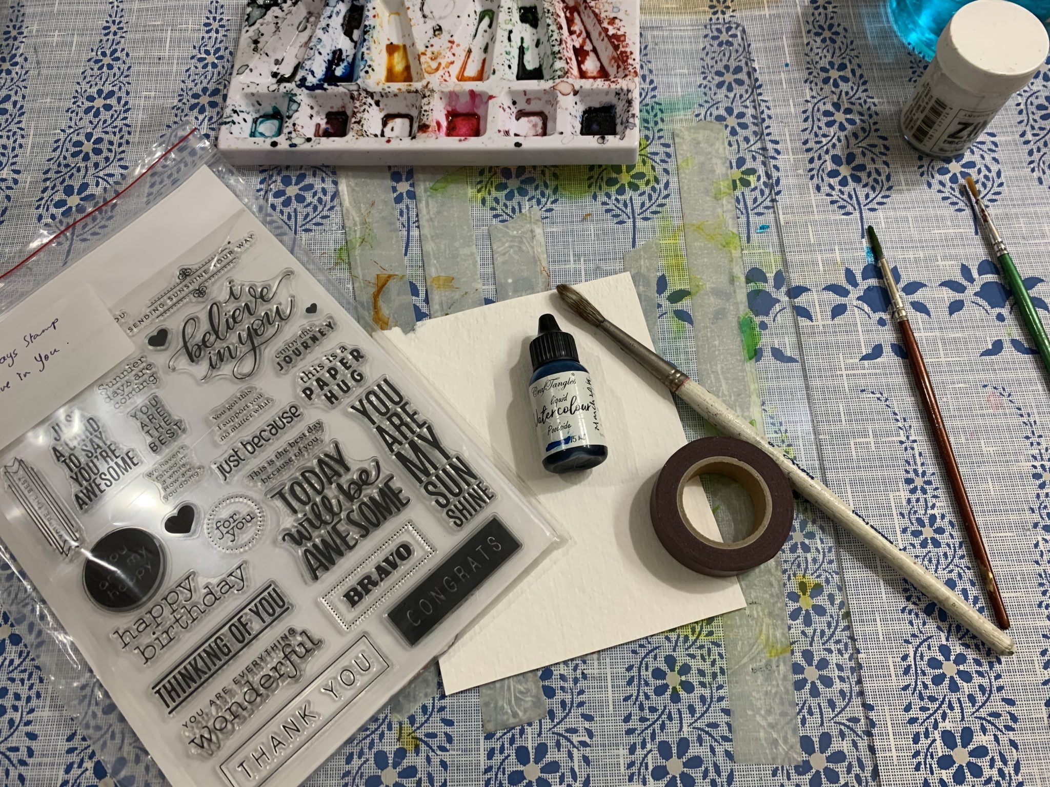 3 quick watercolor ideas, using one liquid watercolor, 3 ways! 7 3 quick watercolor ideas, using one liquid watercolor, 3 ways! 6