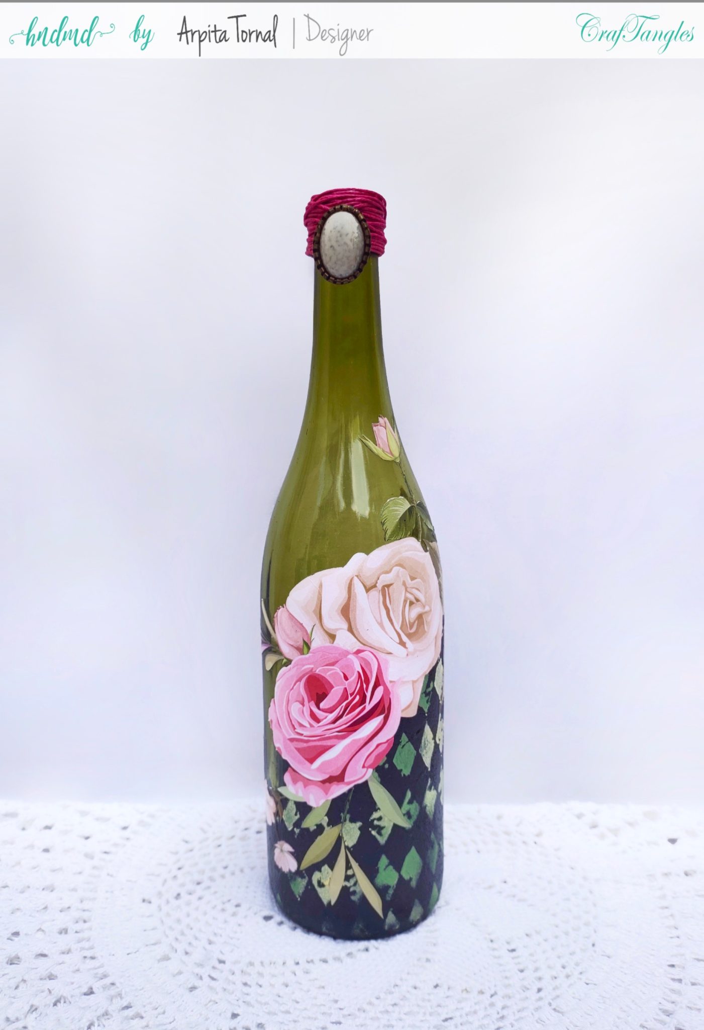 How to decoupage on glass bottles