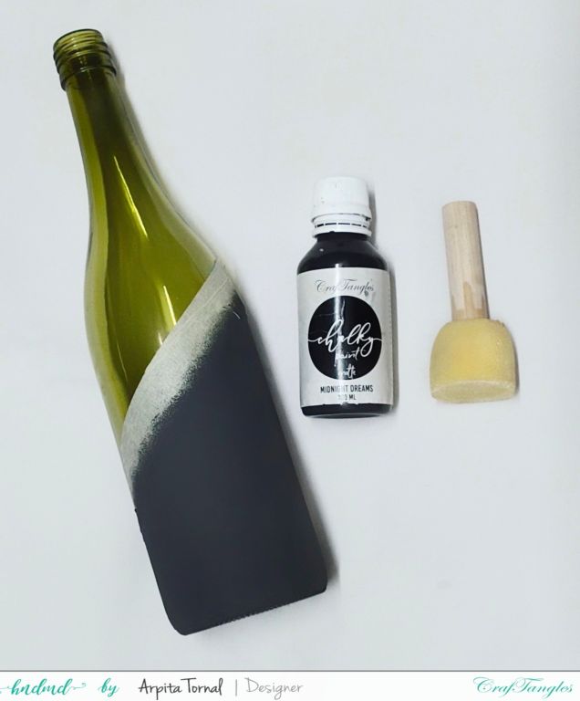 How to Decoupage on glass bottles 5