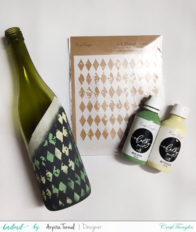 How to Decoupage on glass bottles 6