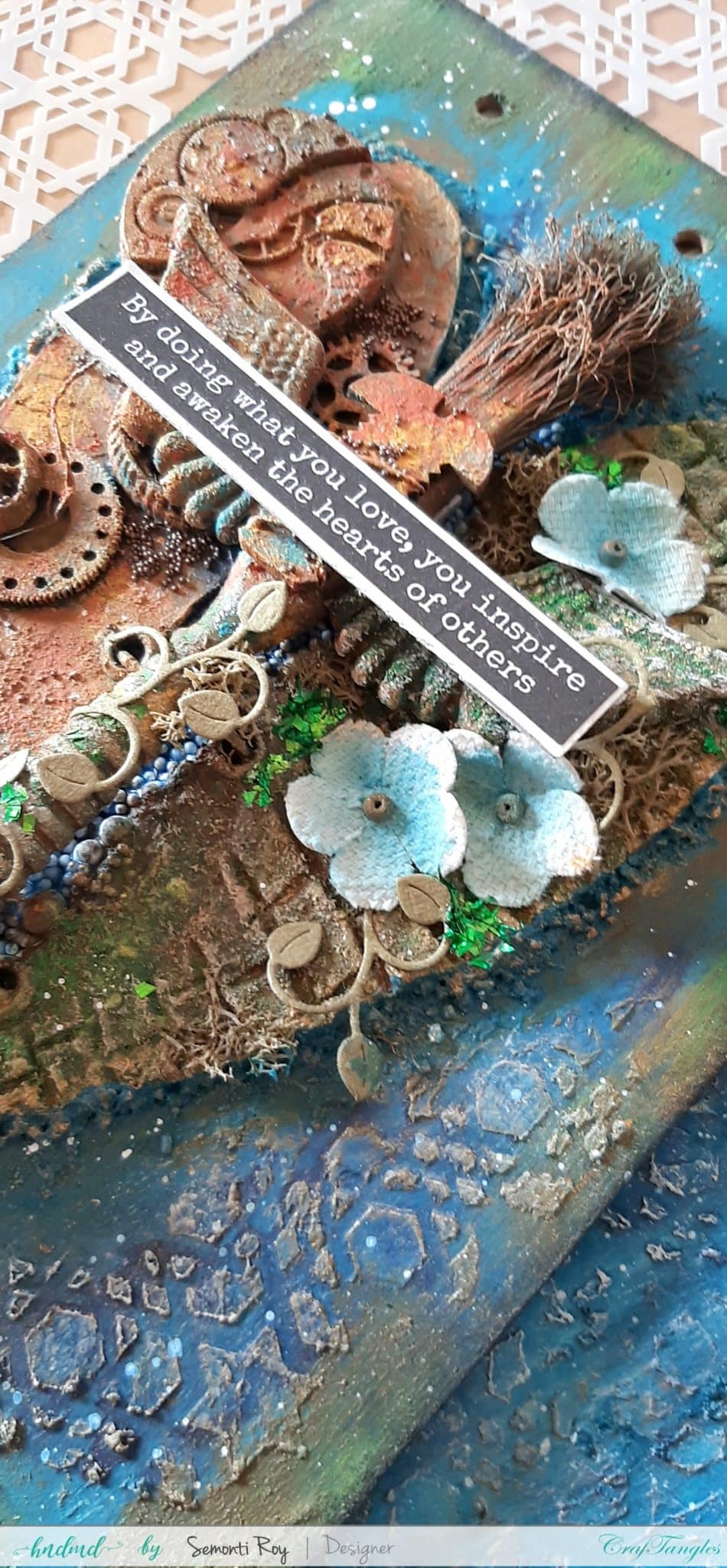 Altered Journal Cover - Mixed media technique 6 Altered Journal Cover - Mixed media technique 5