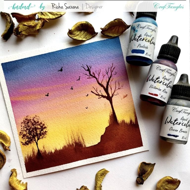 Pastel sky landscape - A watercolour tutorial 1 watercolour tutorial