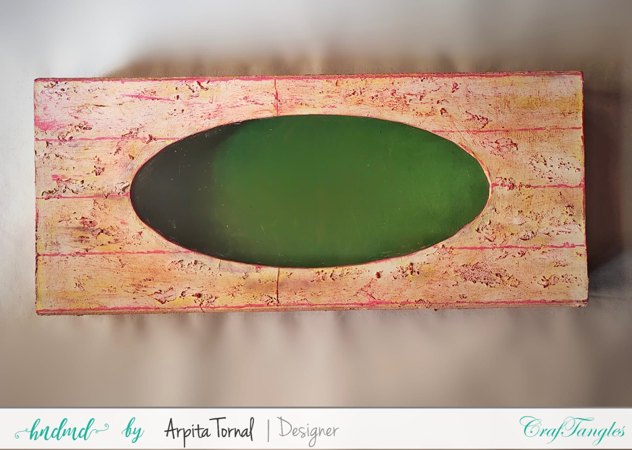 Decoupage tutorial step by step Faux Wood Background 3