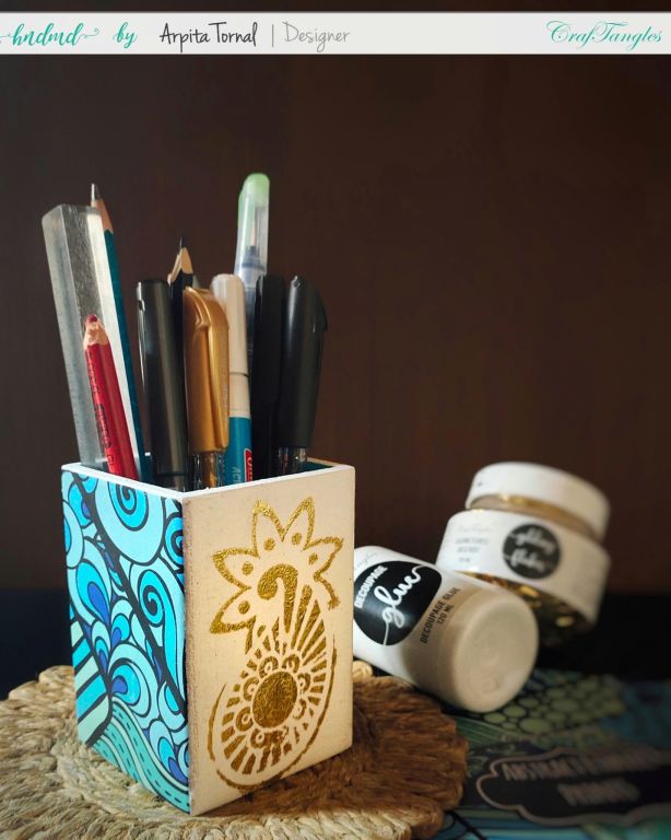 Decoupage ideas with gilding flakes 1