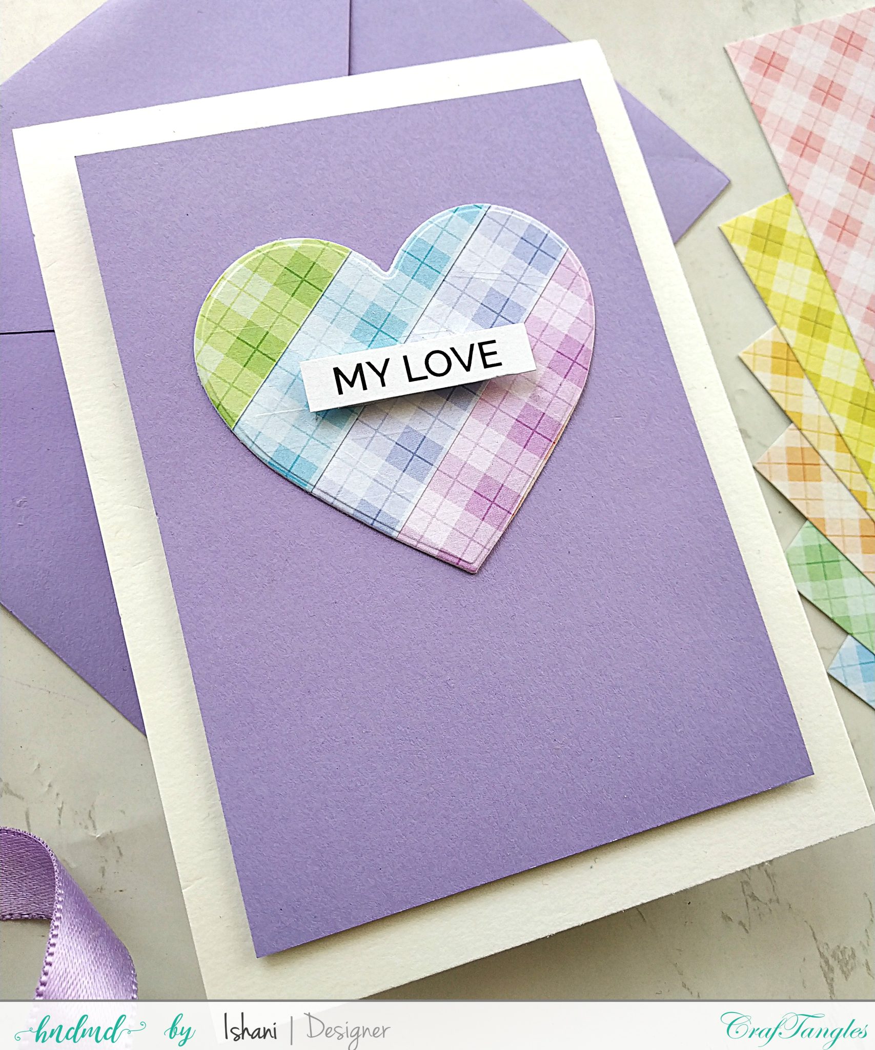 3 Easy Cards with Plaid Pattern paper 6