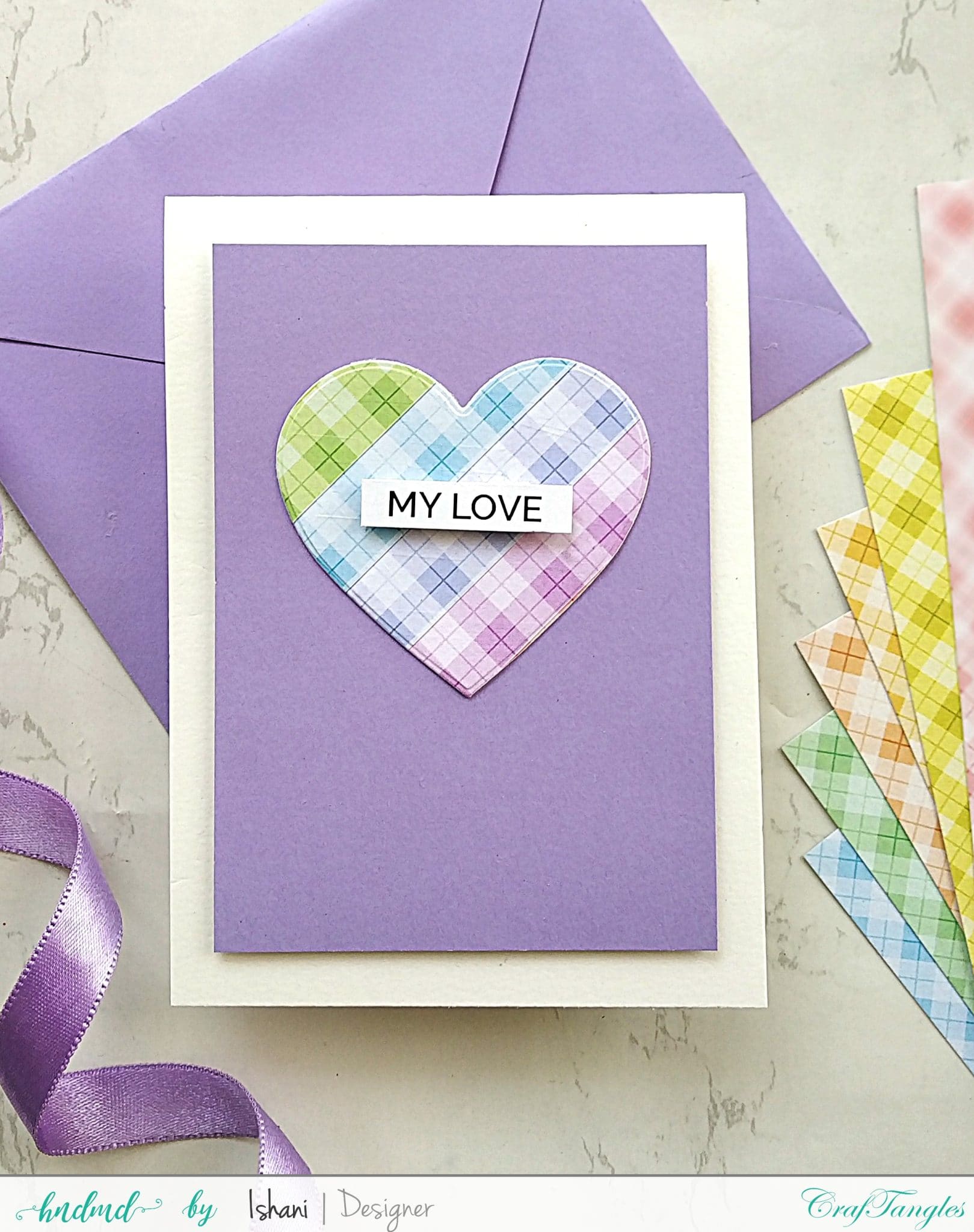 3 Easy Cards with Plaid Pattern paper 7