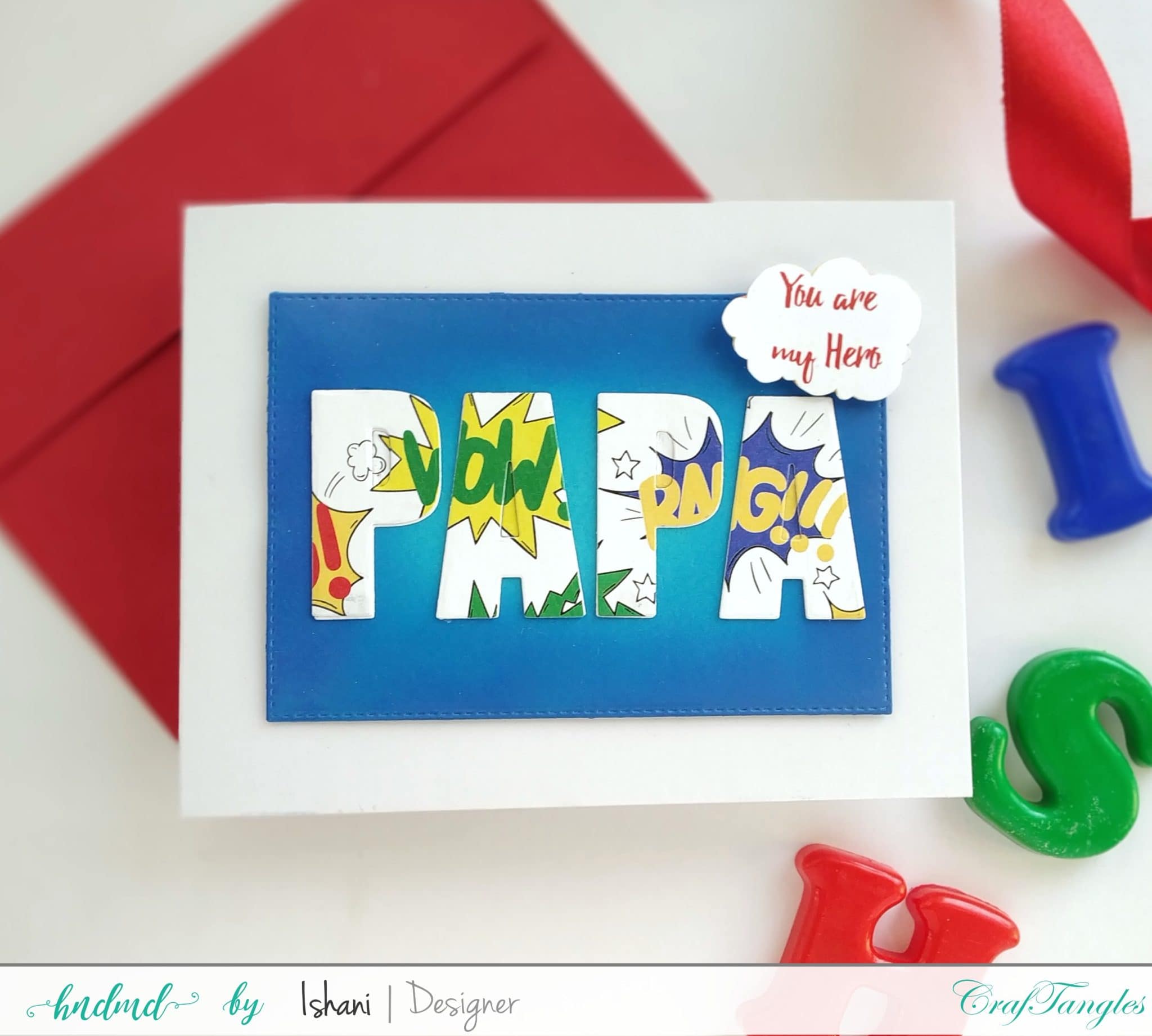 3 Quick Superhero cards - with Video tutorial 3