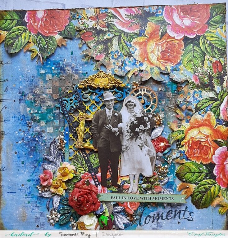 Mixed media layout with process video 2 Mixed media layout with process video 2