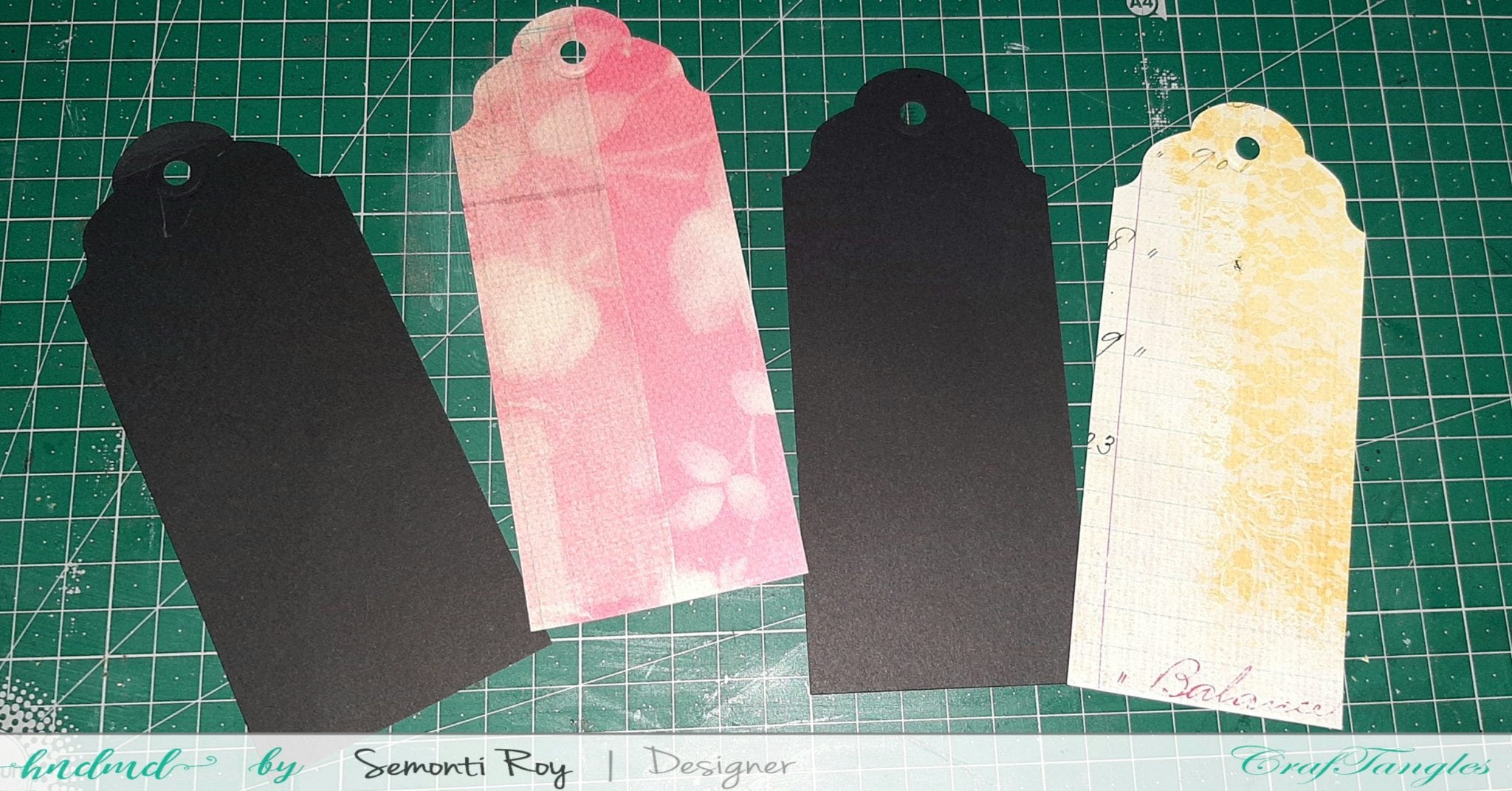 Fall theme mixed media tags 3