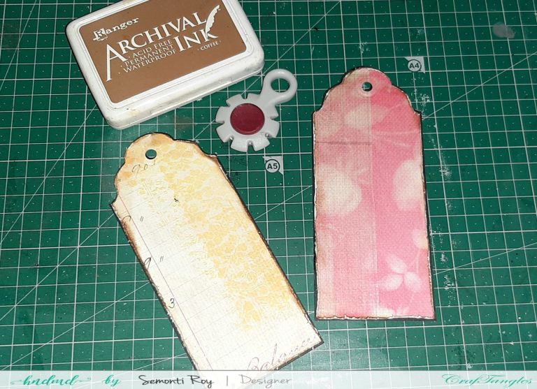 Fall theme mixed media tags 4