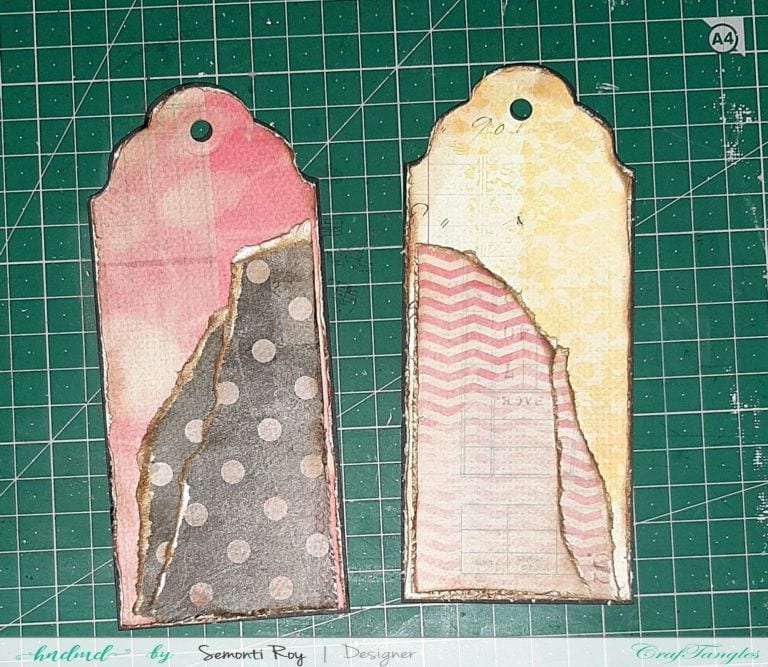 Fall theme mixed media tags 5