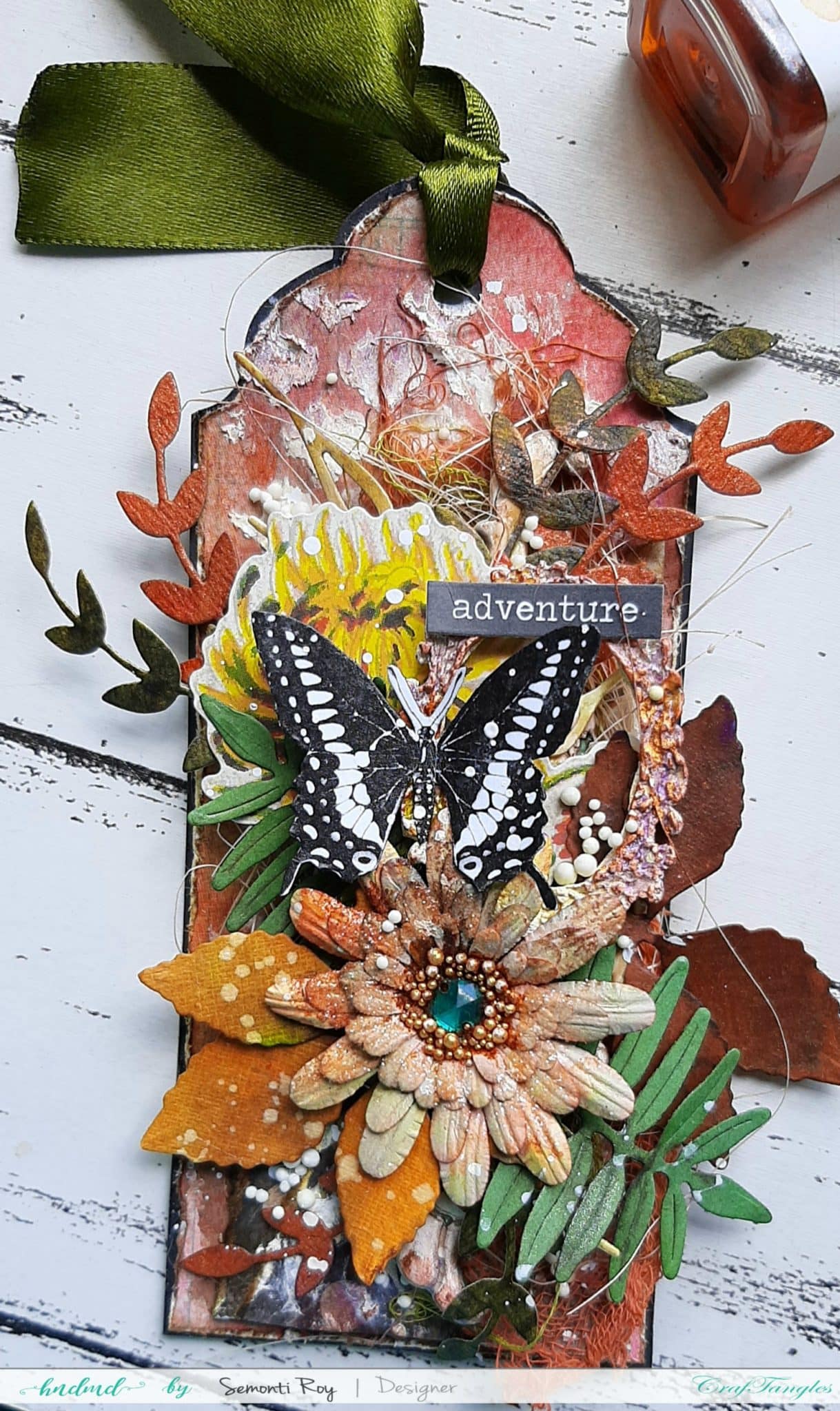 Fall theme mixed media tags 13