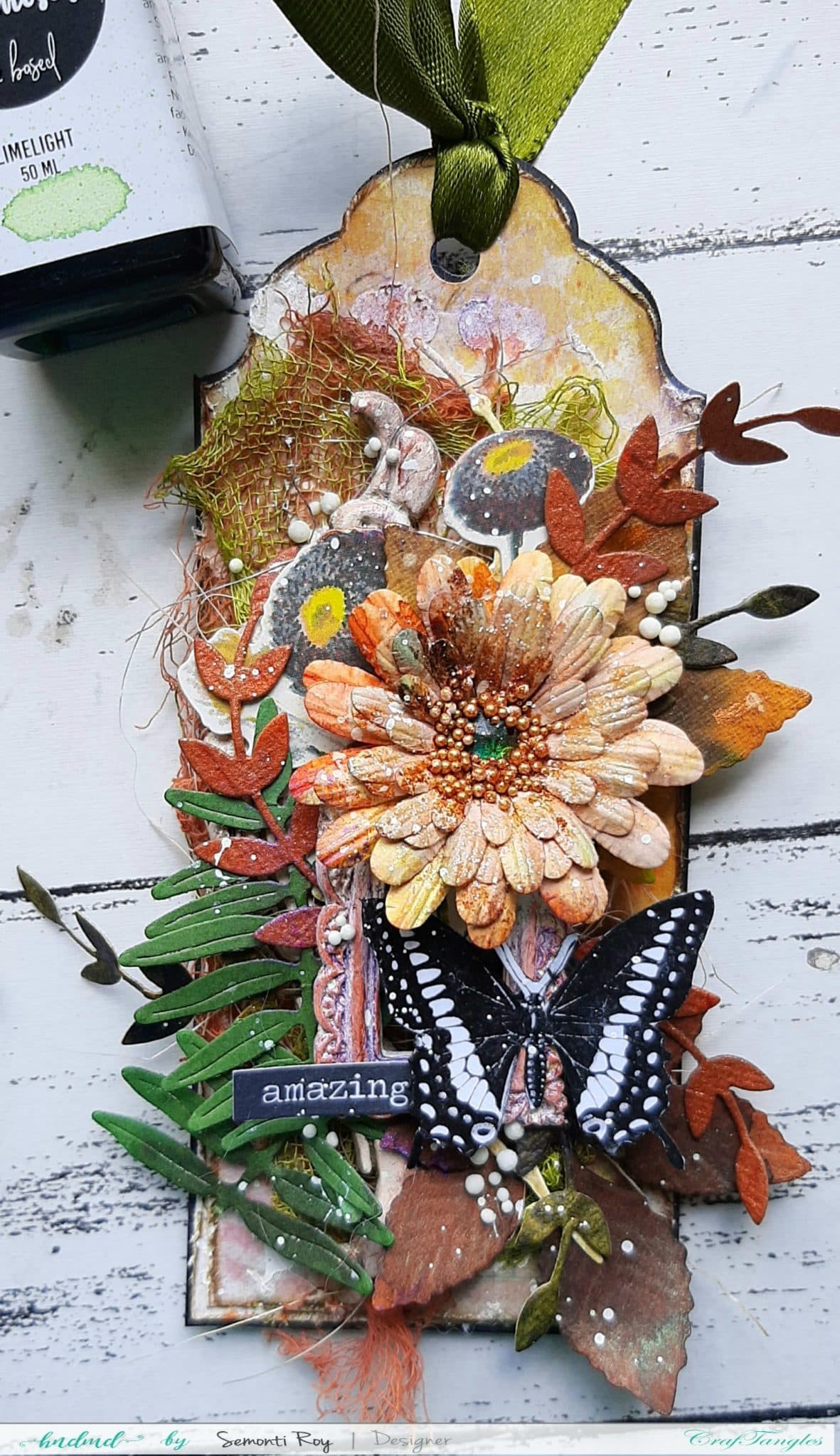 Fall theme mixed media tags 14