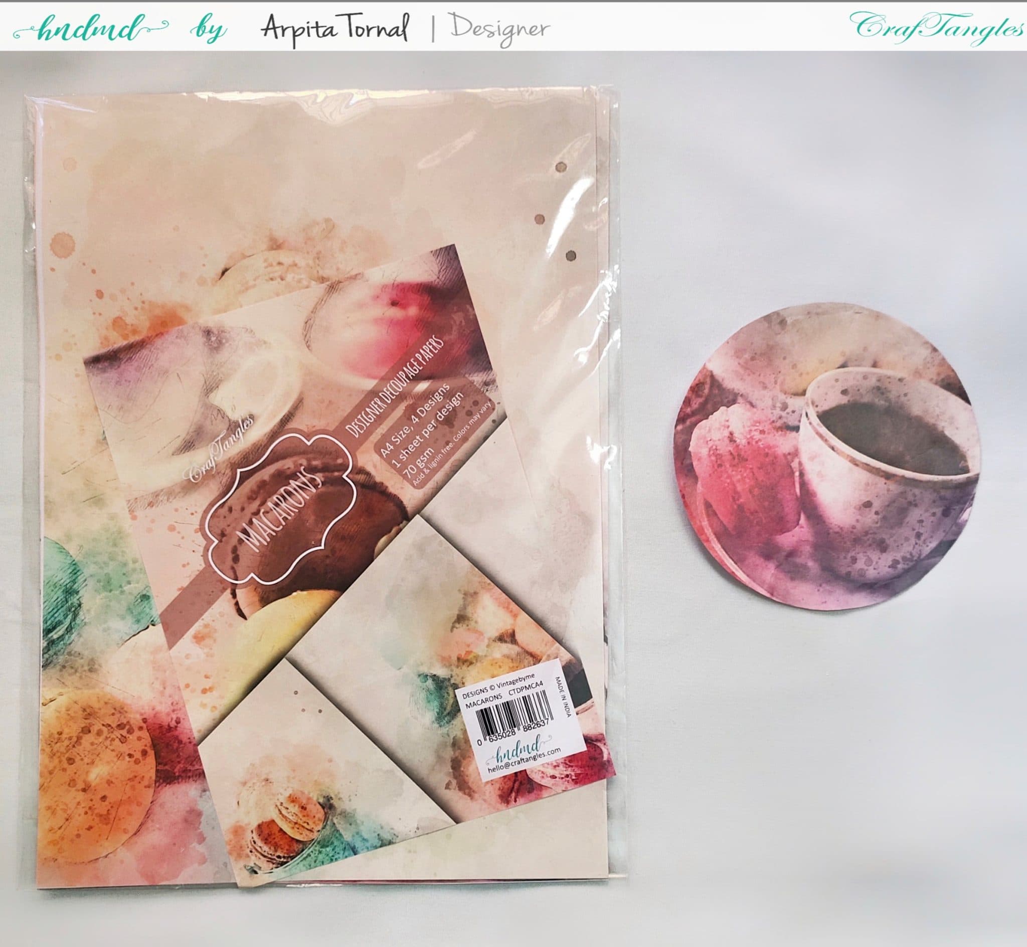 Decoupage on metal box 2 Decoupage on metal box 2