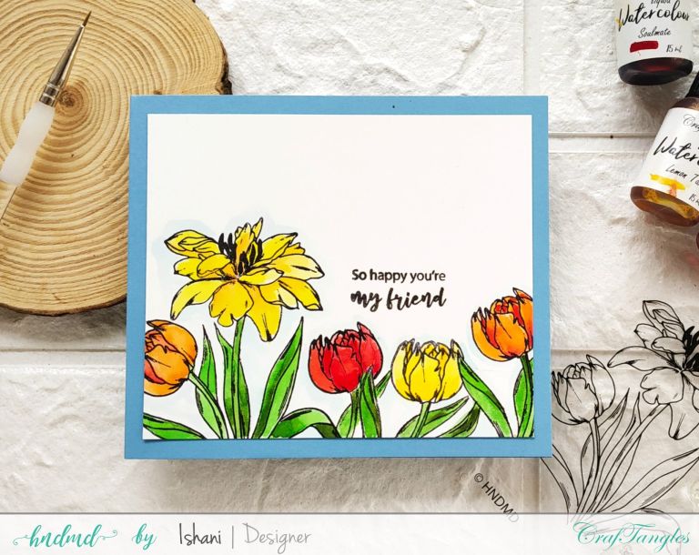 3 Creative ideas for Floral cards using 1 stamp 4