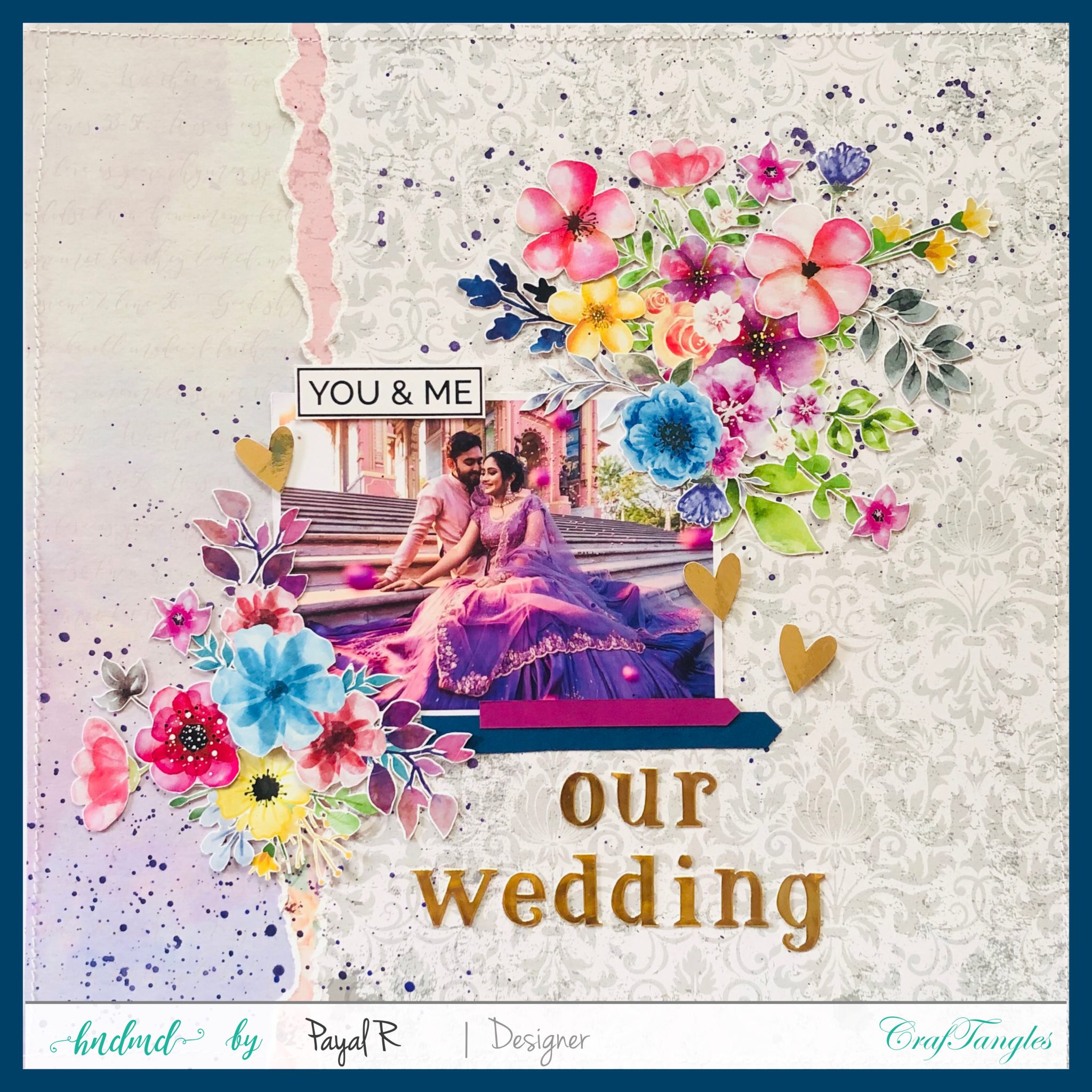 Mesmerizing Wedding Layout - Scrapbooking Inspiration 2 wedding layout