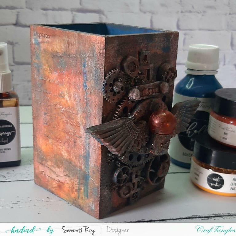 Gorgeous Rustic Steampunk Pen Stand 4 Gorgeous Rustic Steampunk Pen Stand 2