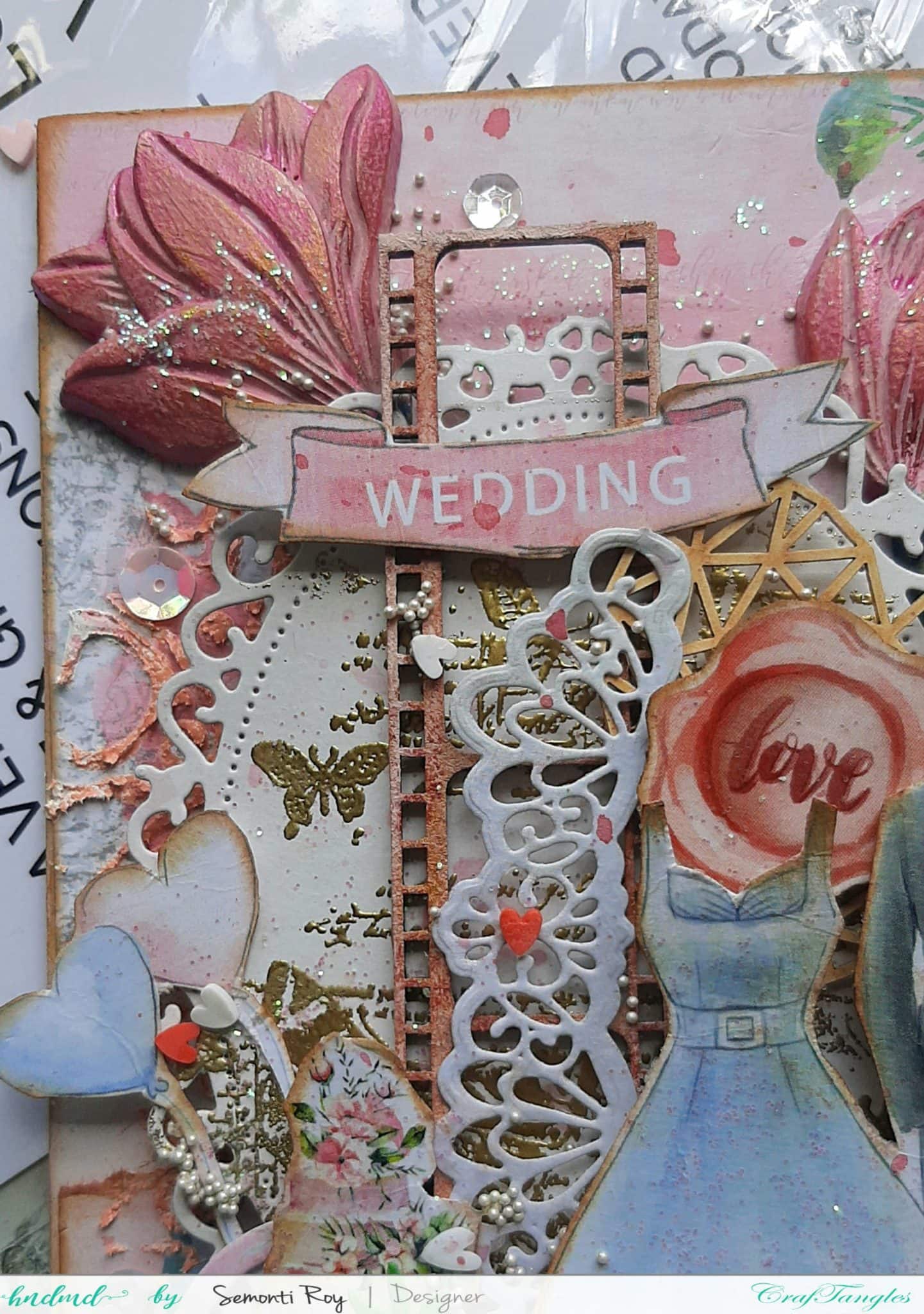 Romantic Pastel Mixed Media Wedding Panel 5 Romantic Pastel Mixed Media Wedding Panel 4