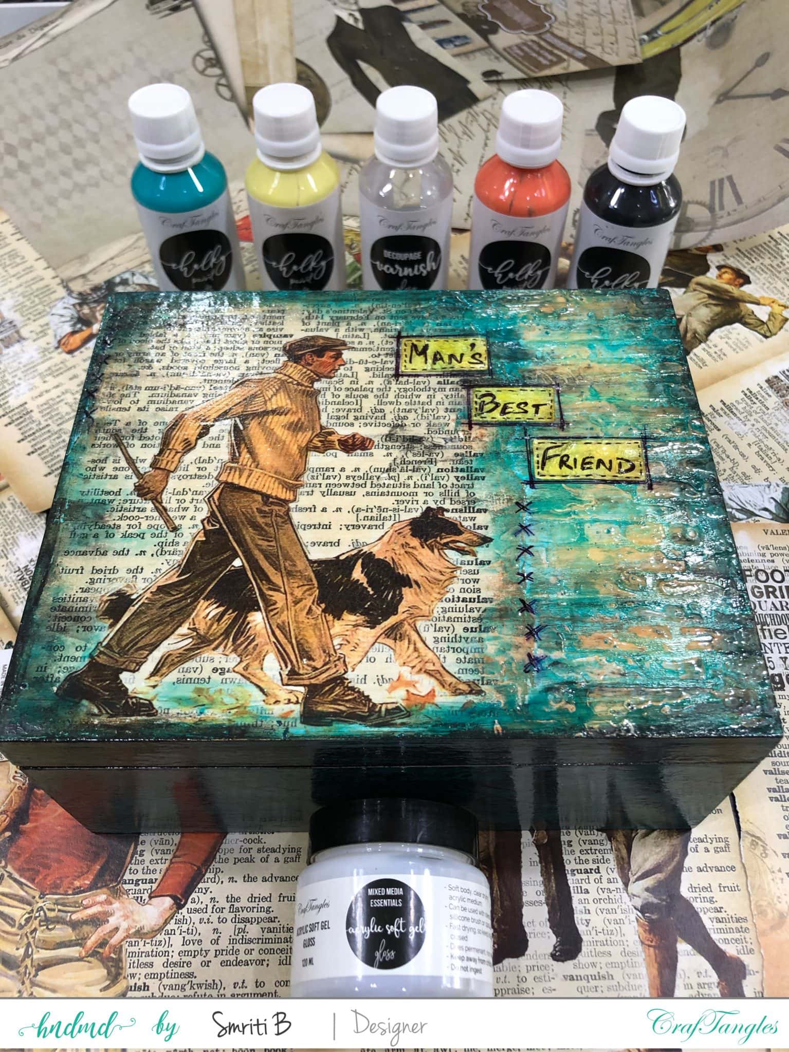 Cute and Simple Decoupage Tea Box 1.0 4