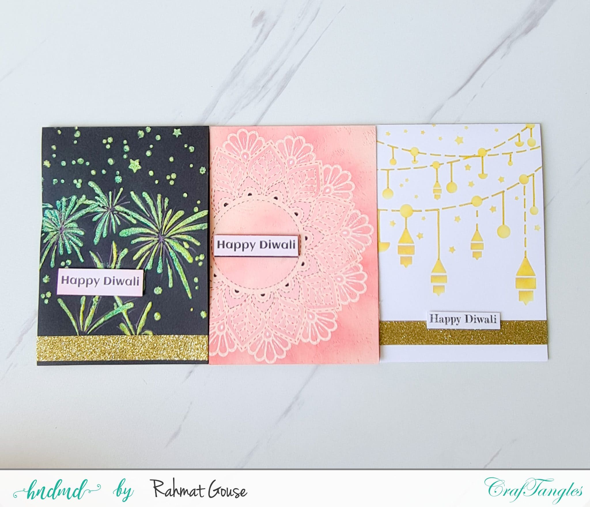3 Diwali cards super quick and easy ones 2 3 Diwali cards