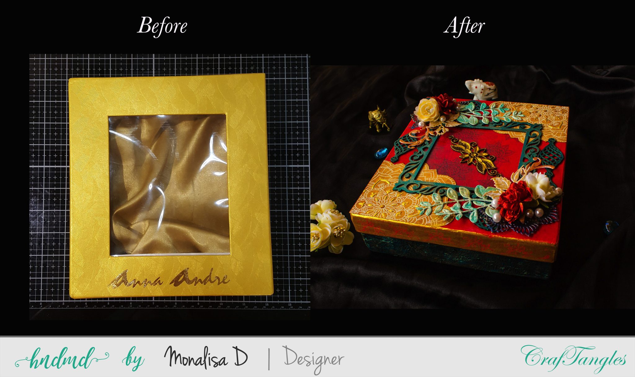 An Upcycled Gift Box - Mixed media tutorial 10 An Upcycled Gift Box - Mixed media tutorial 9