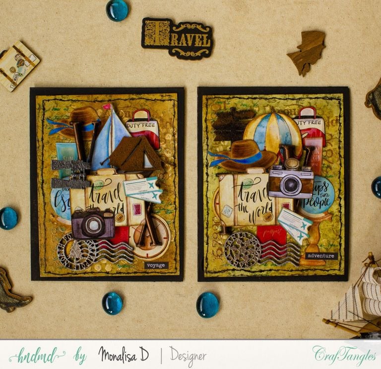 Bon Voyage - Beautiful Mixed Media Cards 2 Bon Voyage - Beautiful Mixed Media Cards 1