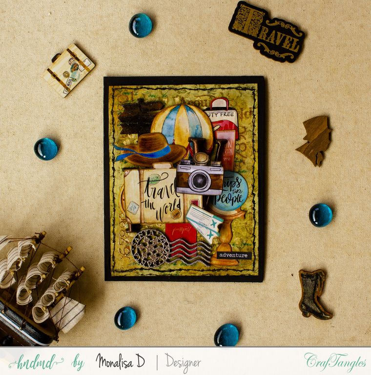 Bon Voyage - Beautiful Mixed Media Cards 5 mixed media