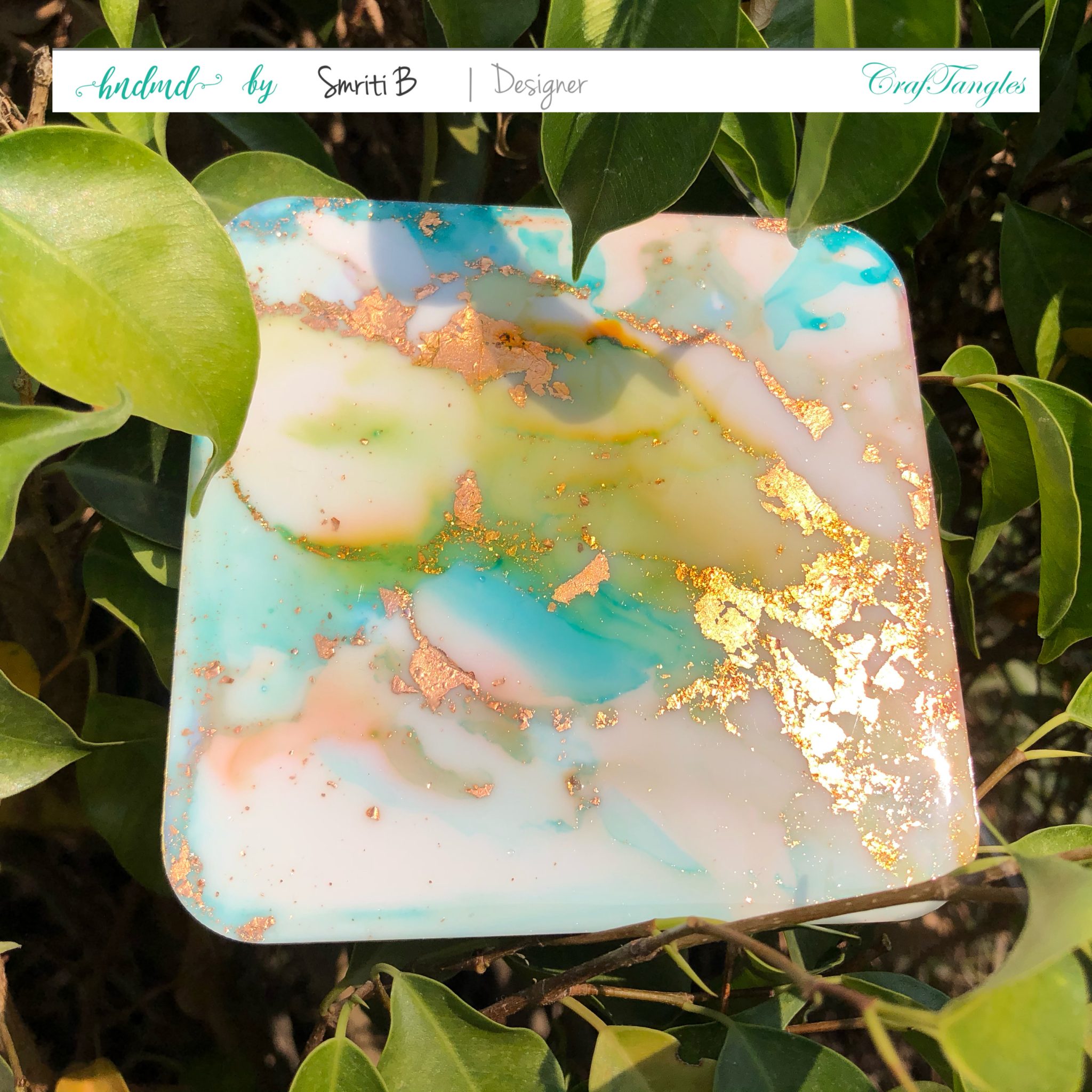 Super Gilding alcohol ink coasters 1.0 4