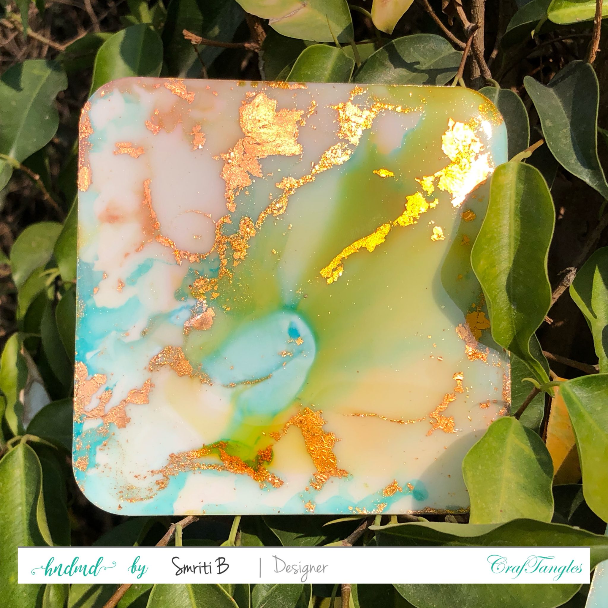Super Gilding alcohol ink coasters 1.0 3